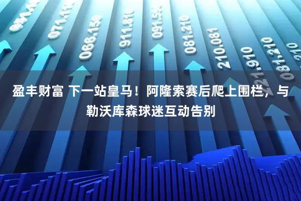 盈丰财富 下一站皇马！阿隆索赛后爬上围栏，与勒沃库森球迷互动告别