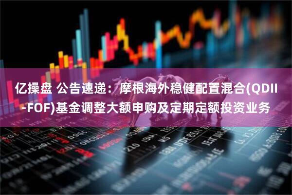 亿操盘 公告速递：摩根海外稳健配置混合(QDII-FOF)基金调整大额申购及定期定额投资业务