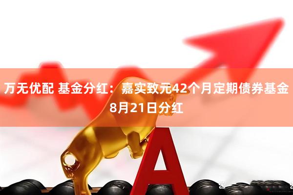 万无优配 基金分红：嘉实致元42个月定期债券基金8月21日分红