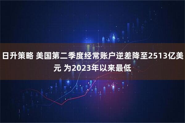 日升策略 美国第二季度经常账户逆差降至2513亿美元 为2023年以来最低
